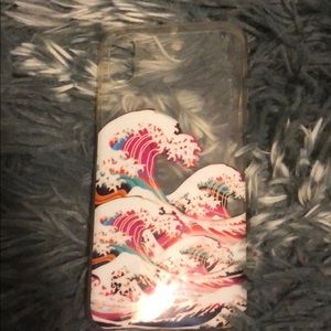 phone case with waves for iphone xs